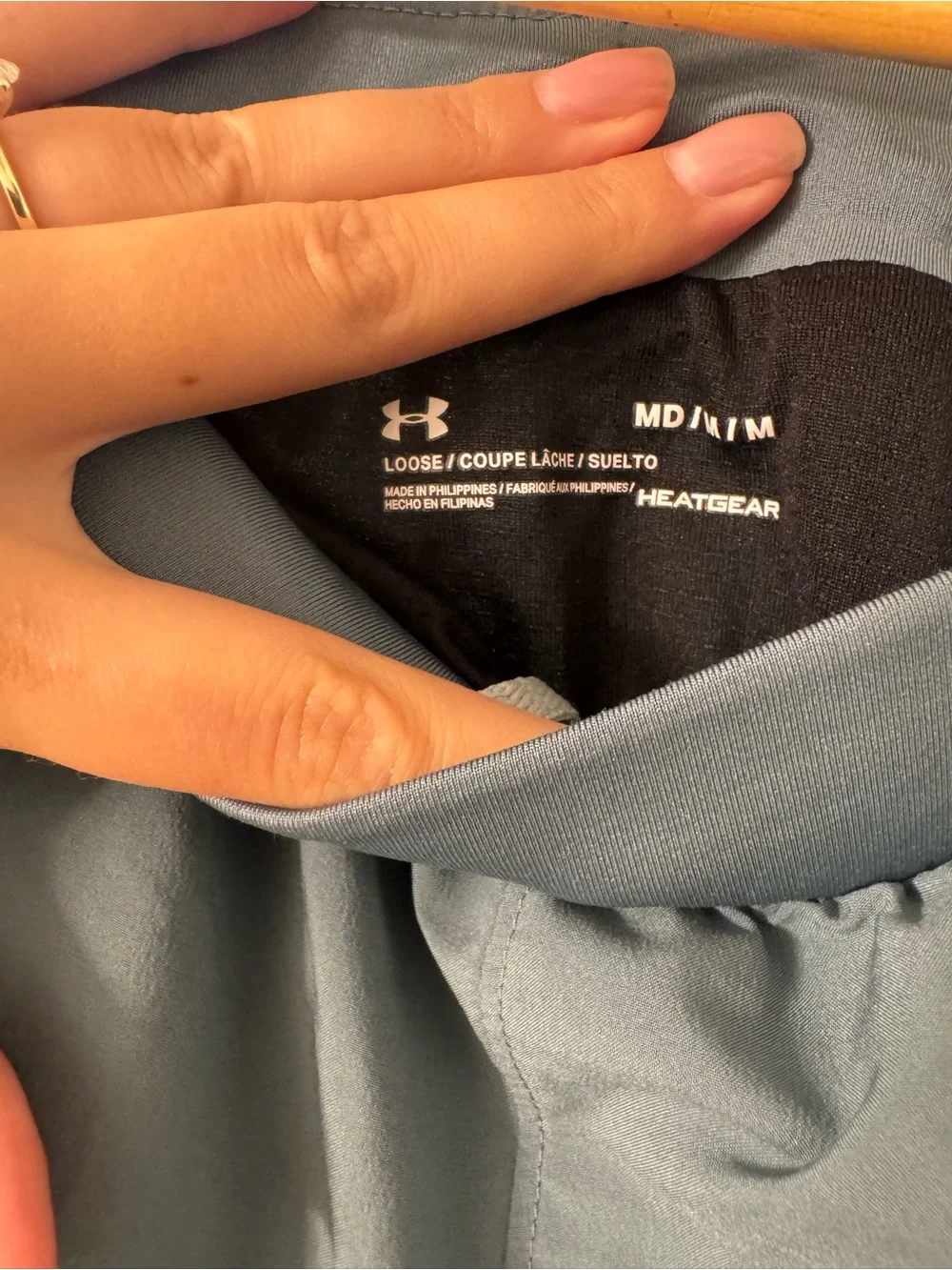 Under Armour Women's Slate Blue Athletic Running Shorts